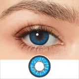Flame Blue Colored Contacts