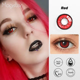 Flame Red Colored Contacts