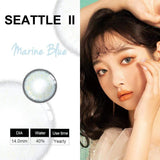 Seattle II Marine Blue Colored Contacts