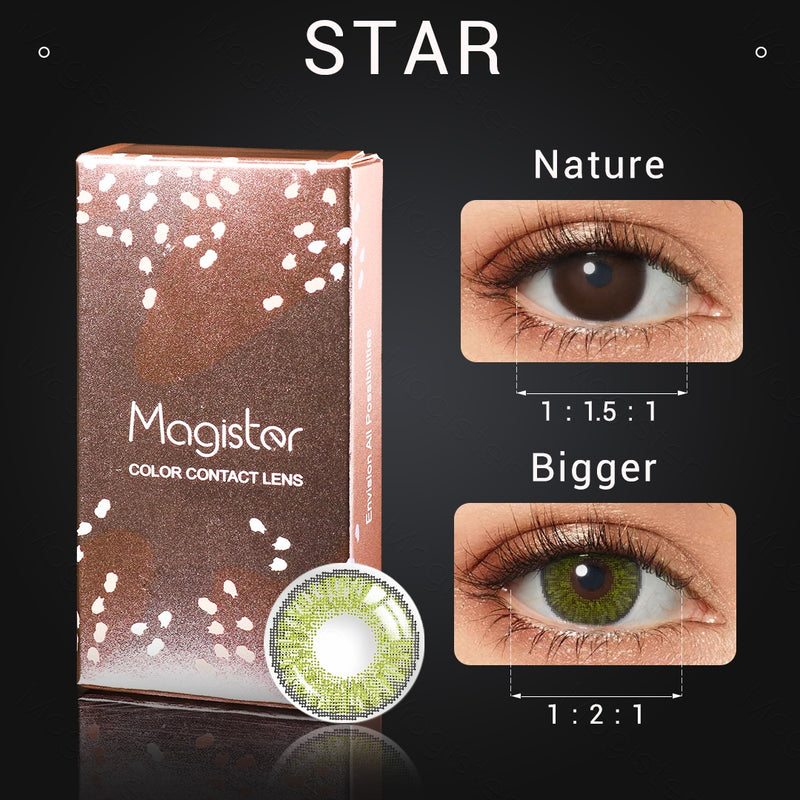 Star Turquoise Colored Contacts