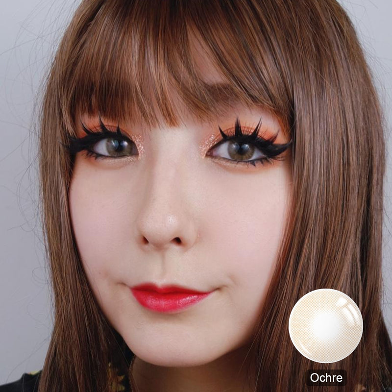 Queen Ochre Colored Contacts