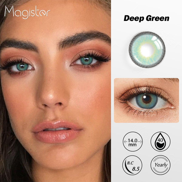Mystery Deep Green Colored Contacts