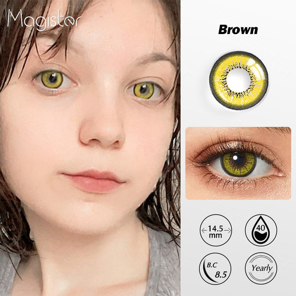 Flame Brown Colored Contacts