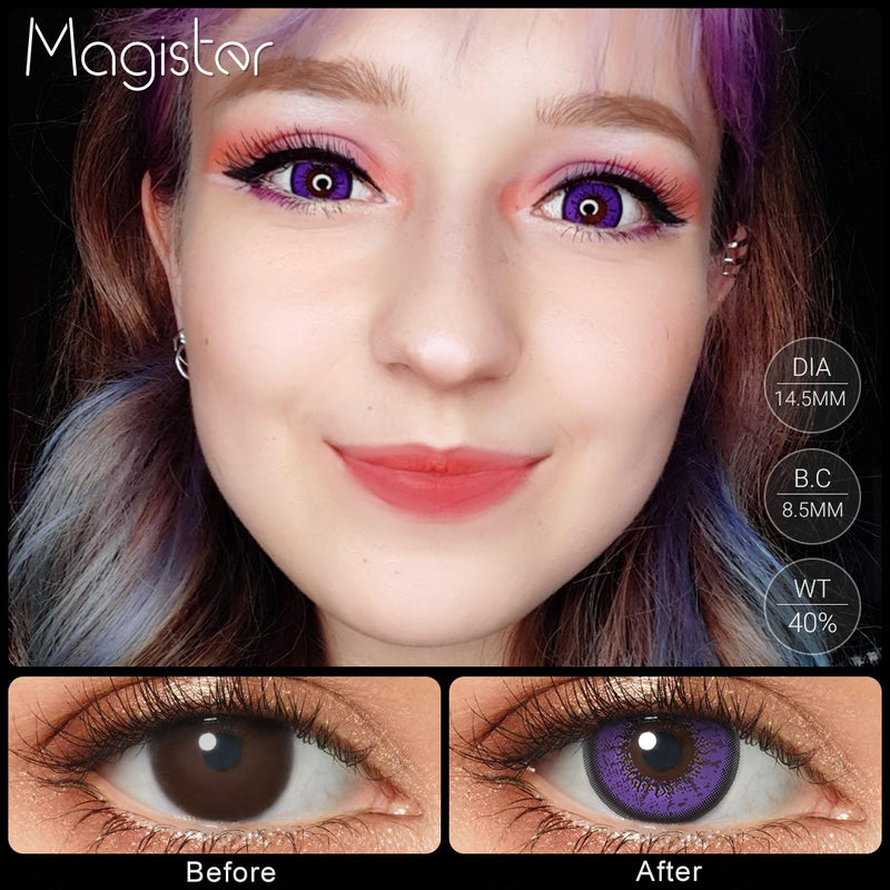 Flame Violet Colored Contacts