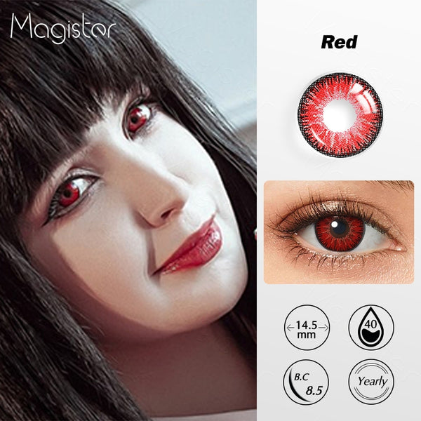 Radiance Red Colored Contacts