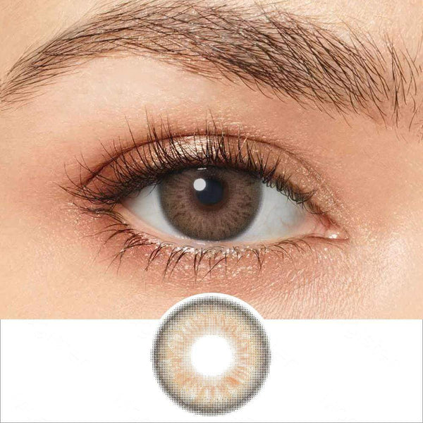 Iris II Golden Puzzle Colored Contacts