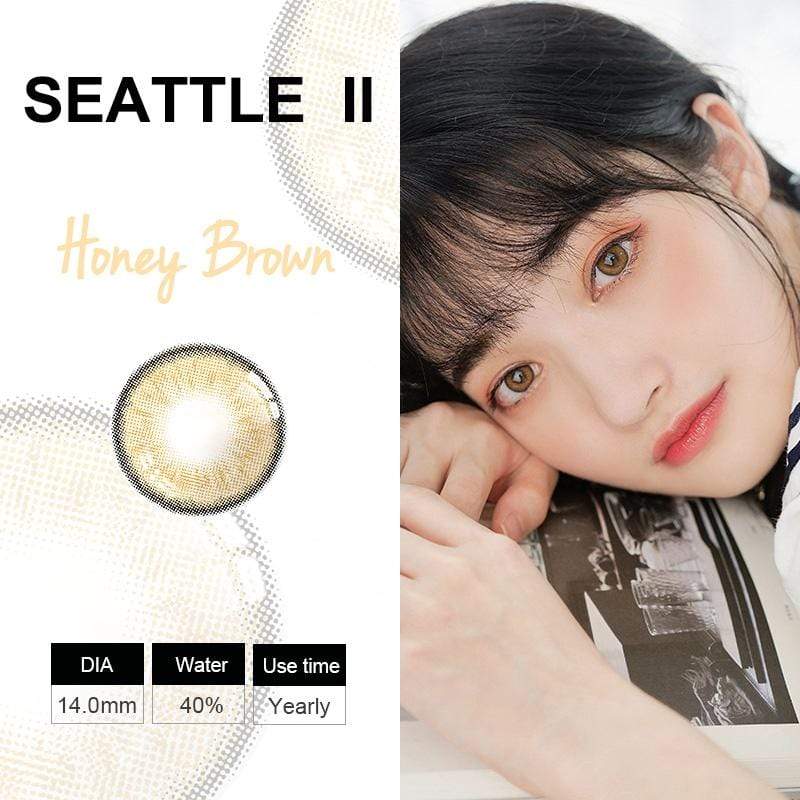 Seattle  II Honey Brown Colored Contacts