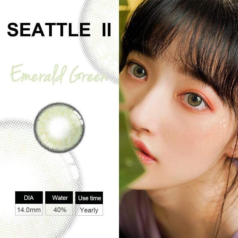 Seattle  II Emerald Green Colored Contacts