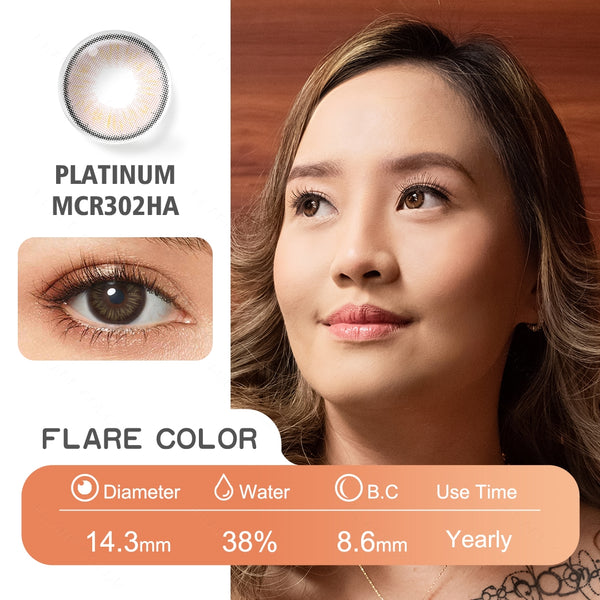 Platinum Hazel Colored Contacts