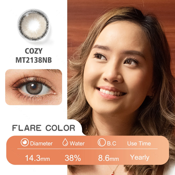 Cozy Nude Brown Colored Contacts