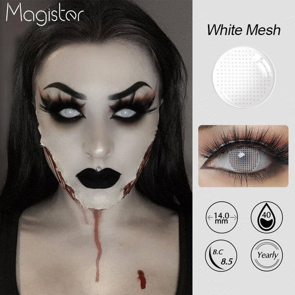 White Mesh Contacts